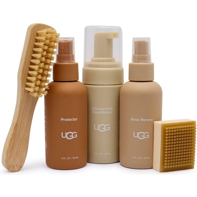 UGG Shoe Care Kit: Cleaner, Conditioner, Protector spray, Shoe Renew, brush, & suede scuff eraser