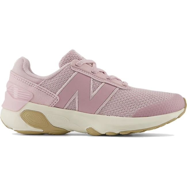 Lateral side of New Balance Little Kids' Fresh Foam 1440 V1 Running Shoe in Twilight Haze Pink