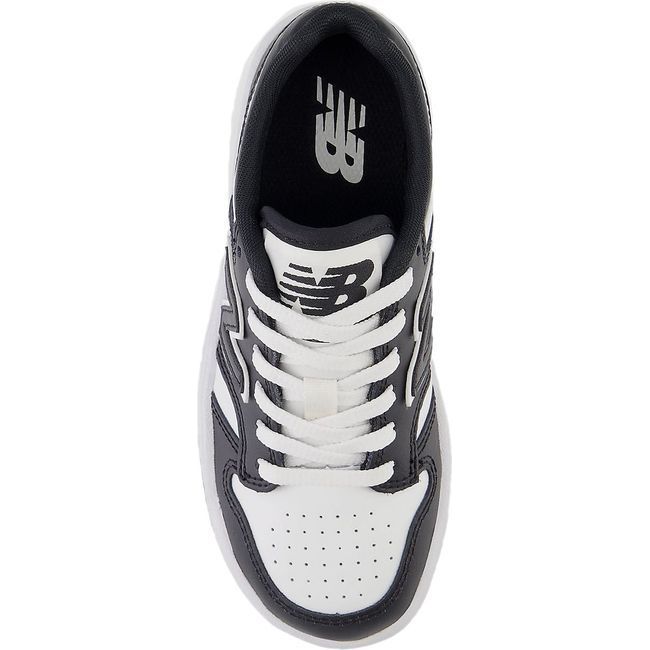 New Balance Kids' 480 Lifestyle Shoe Black/White PSB480BW