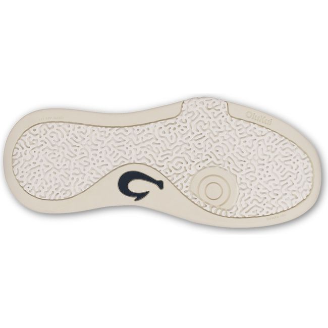 Sole of Men&#39;s Olukai Anau Court Shoes in Mood Indigo and Bright White