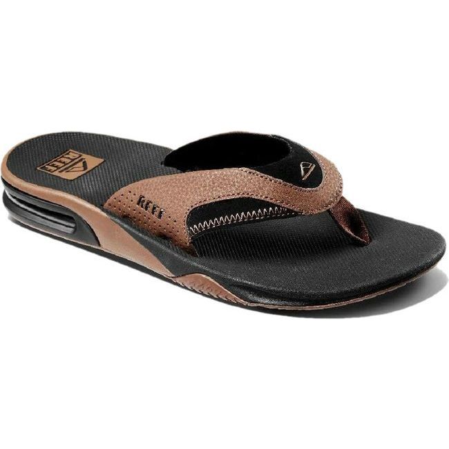 REEF Men's Fanning Flip Flop Black/Tan CI8102