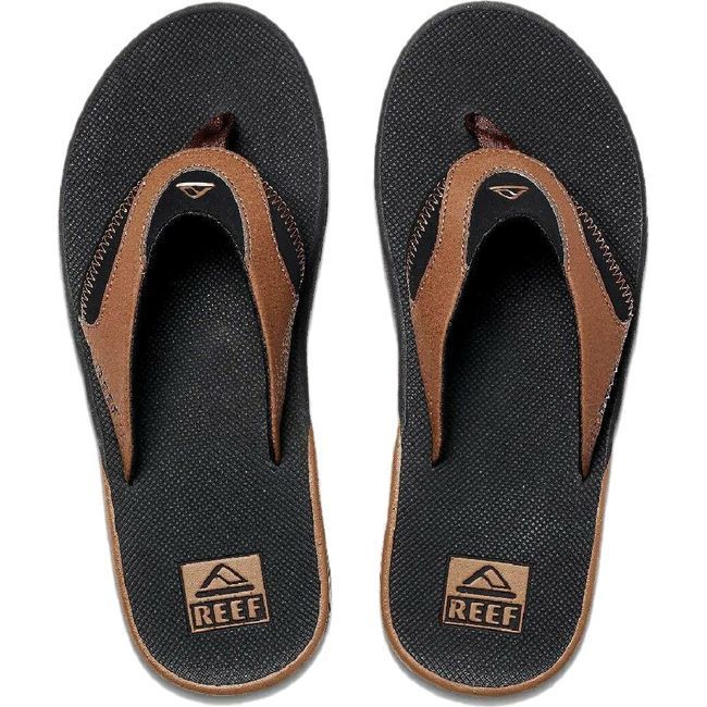 REEF Men's Fanning Flip Flop Black/Tan CI8102