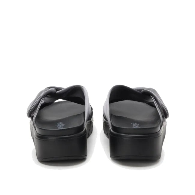 Alegria Rylie Slide Sandal in Gunmetal - back view