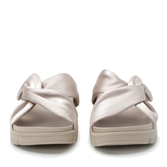 Alegria Rylie Slide Sandal in Bronzer - front angle view