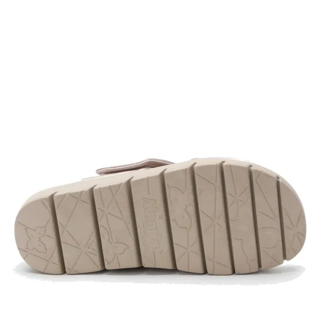 Alegria Rylie Slide Sandal in Bronzer - sole view