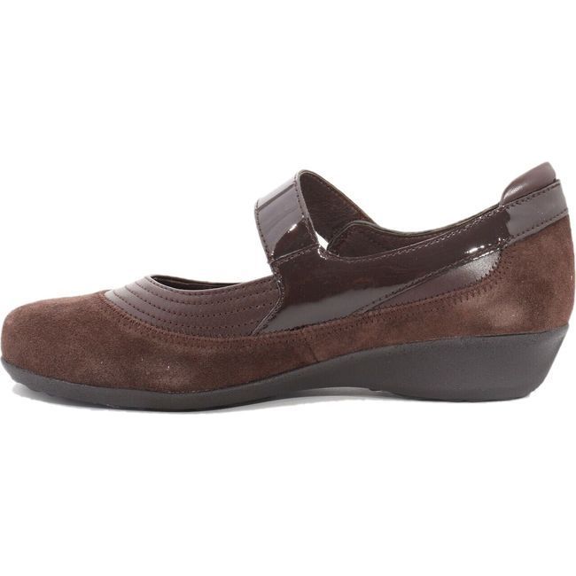 Drew Women's Genoa Mary Jane Shoe Brown Suede Combo 14316-69
