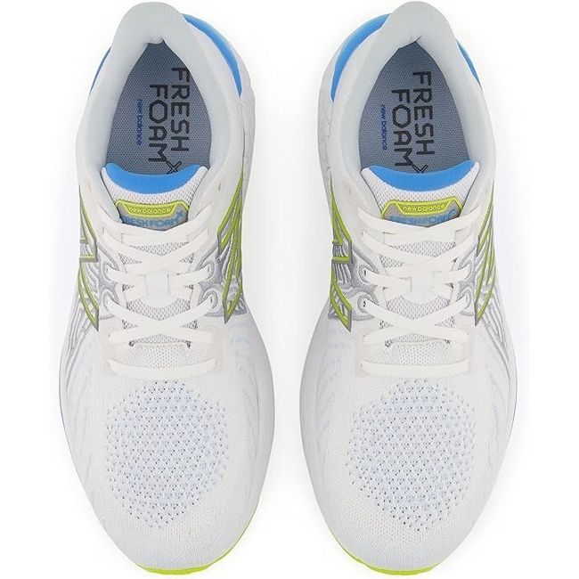 Upper of New Balance Women's Fresh Foam X Vongo V5 Running Shoes in White Helium