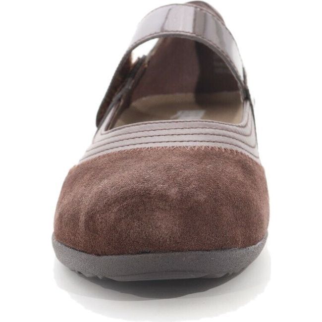 Drew Women's Genoa Mary Jane Shoe Brown Suede Combo 14316-69