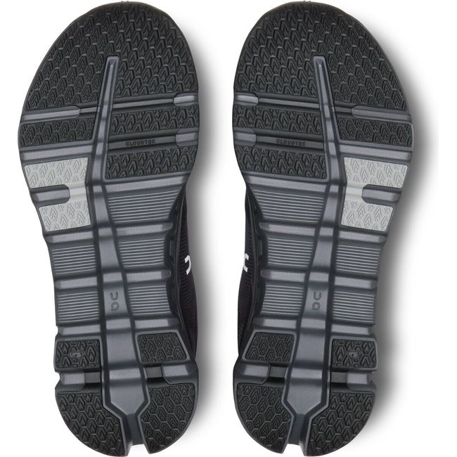 Sole of On Running On Cloud Cloudrunner 2 Waterproof running shoes in all black