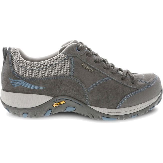 Dansko Women's Paisley Waterproof Hiking Shoe GREY/BLUE SUEDE 4350241005