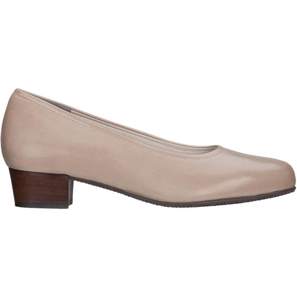 SAS Women's Regina Pump in Mushroom - lateral view
