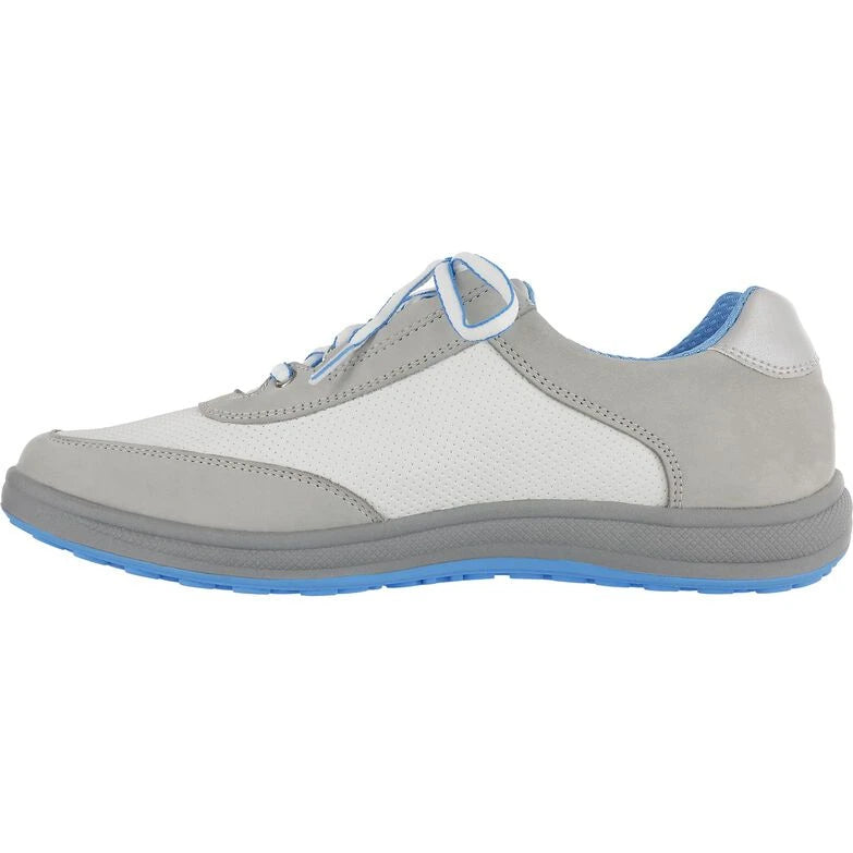 SAS Women's Sporty Walking Shoe in Gray/White – inside view