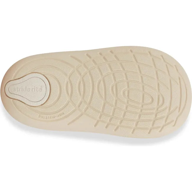 Sole of Kids Stride Rite Waverly Sneaker in ecru beige