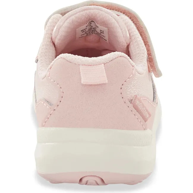 Heel of Little Kids' Stride Rite Kids' Winslow 2.0 Sneaker in Blush Pink with velcro