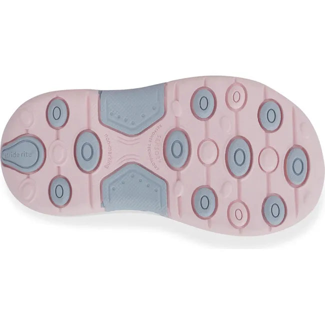 Sole of Little Kids' Stride Rite Kids' Winslow 2.0 Sneaker in Silver