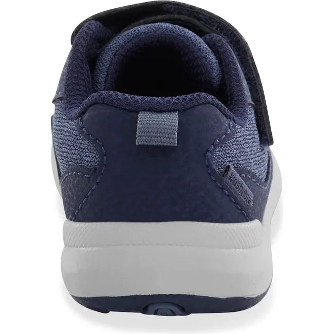 Heel of Little Kids' Stride Rite Kids' Winslow 2.0 Sneaker in Navy Blue with velcro