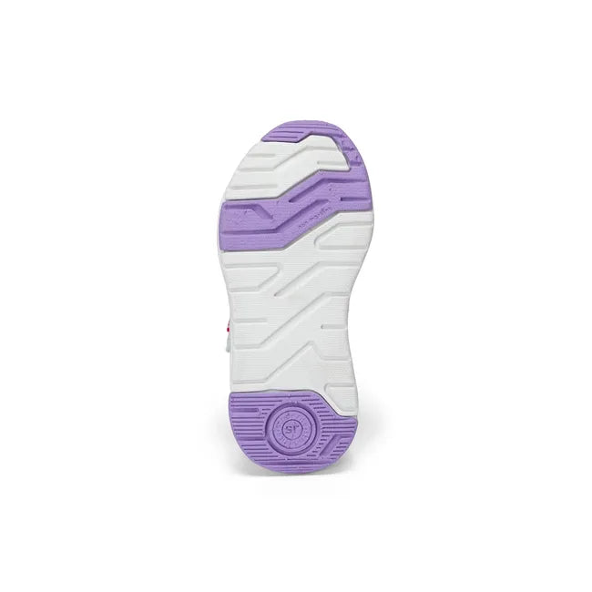 Sole of Stride Rite Toddler Player 2.0 Sneaker in white Mesh with velcro adjustable strap