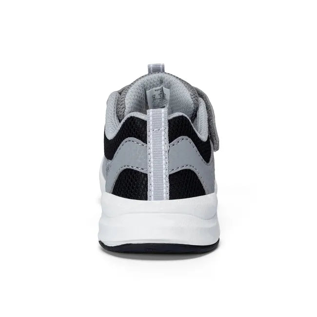 Heel of Stride Rite Toddler Player 2.0 Sneaker in Grey Mesh with velcro adjustable strap