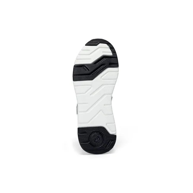 Sole of Stride Rite Kids’ Player 2.0 Sneaker in Grey Mesh with velcro adjustable strap