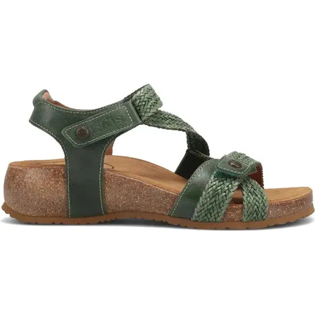 Taos Women&#39;s Trulie Sandal Green TRU-16406-GRN