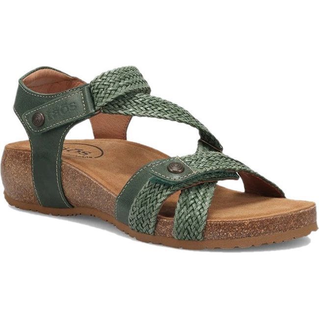 Taos Women's Trulie Sandal Green TRU-16406-GRN