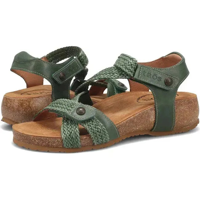 Taos Women&#39;s Trulie Sandal Green TRU-16406-GRN