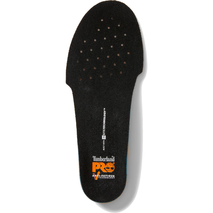 Timberland PRO Anti-Fatigue Technology Footbed in Black/Orange, top surface