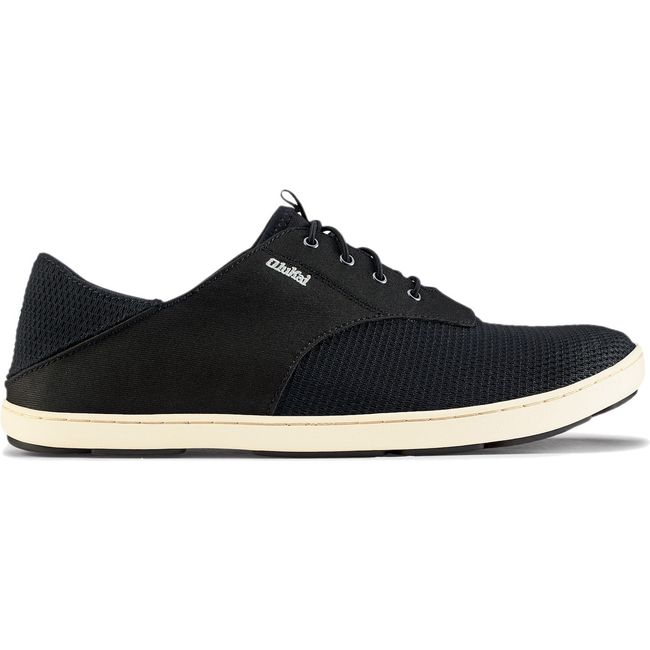 Lateral side of Men's Olukai Nohea Moku Sneaker in Onyx Onyx Black