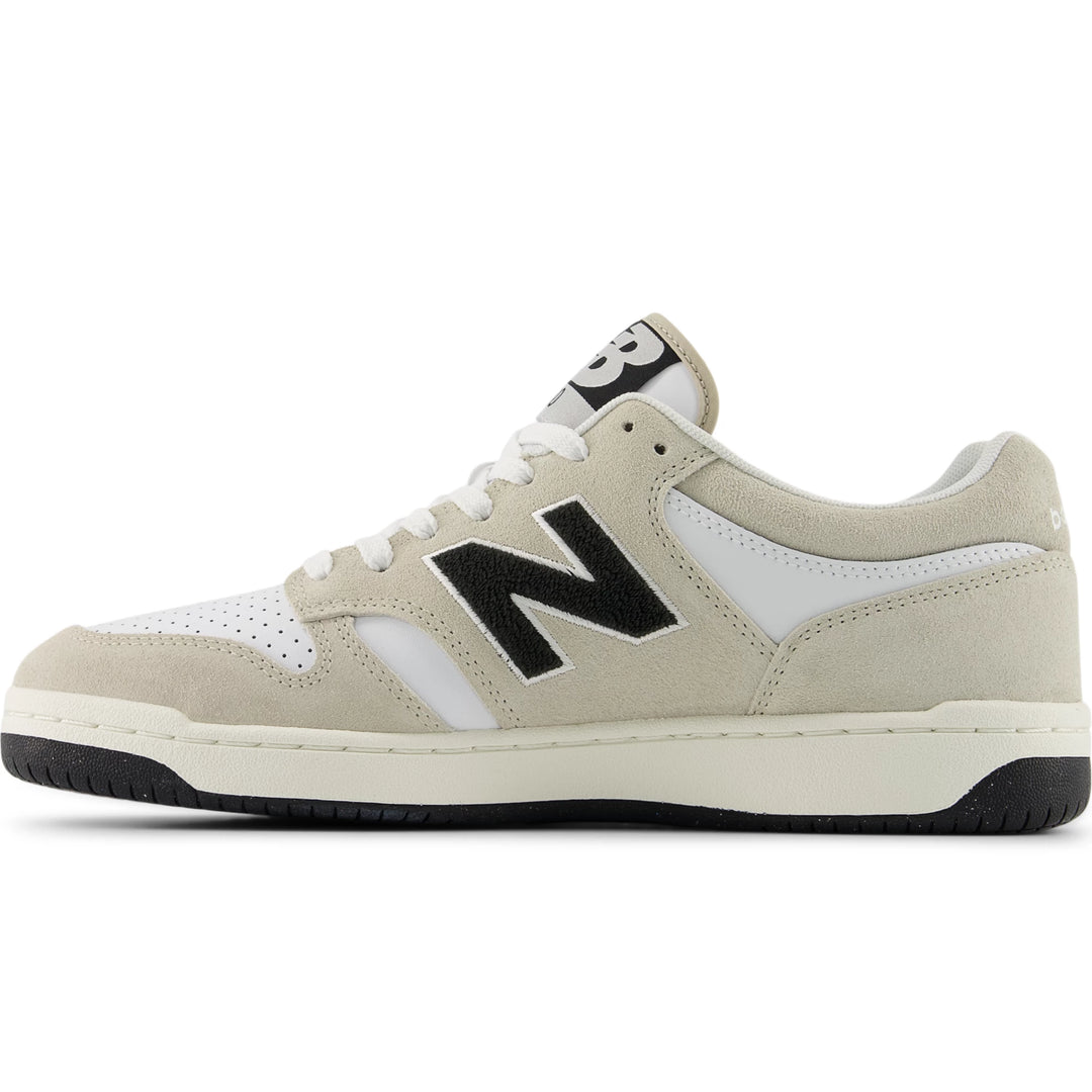 Inside of New Balance Unisex 480 sneaker in Shipyard/Black