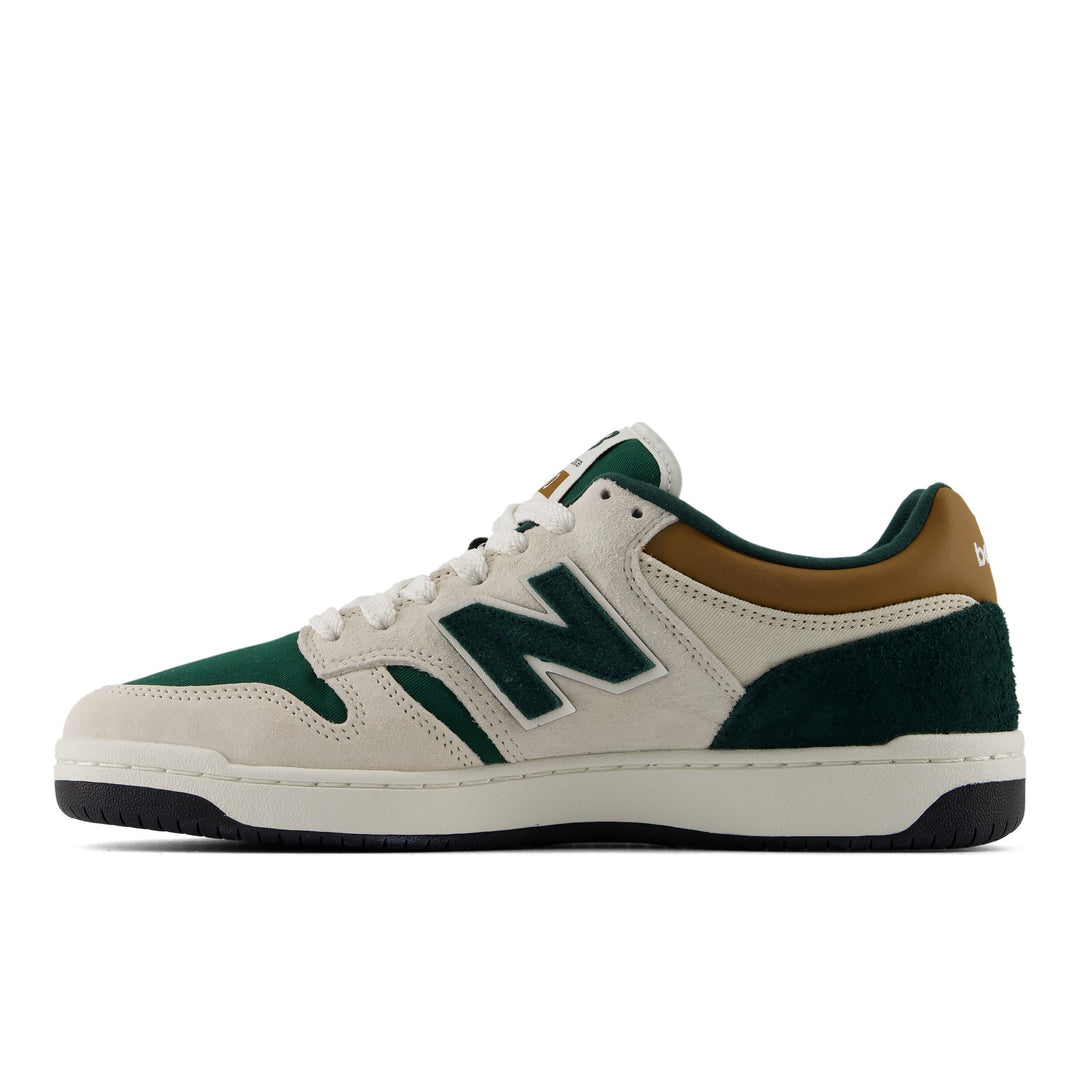 New Balance 480 Lifestyle Shoe in Linen/Nordic Green, inside view