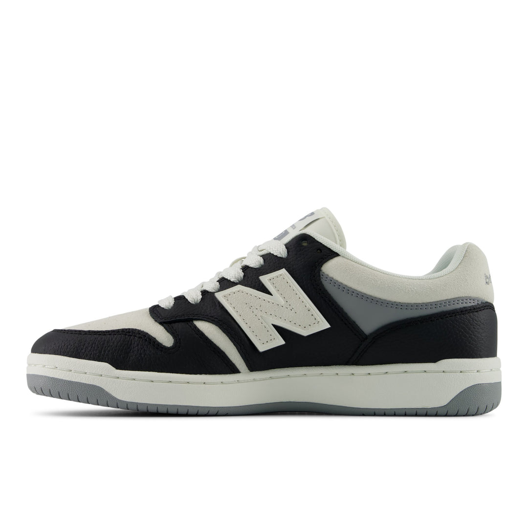 New Balance 480 Lifestyle Shoe in Black/Sea Salt, inside view