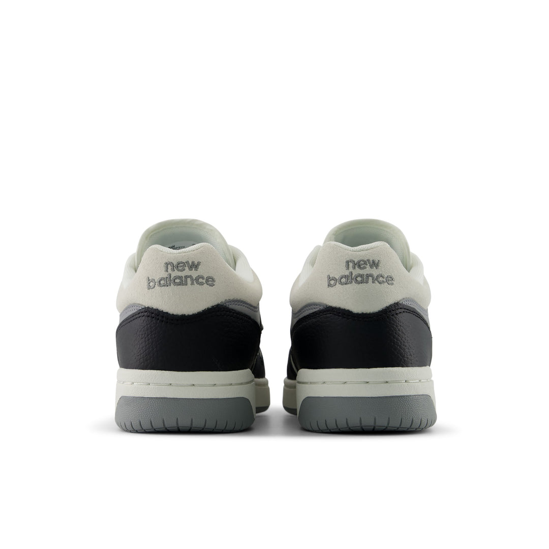 New Balance 480 Lifestyle Shoe in Black/Sea Salt, rear view
