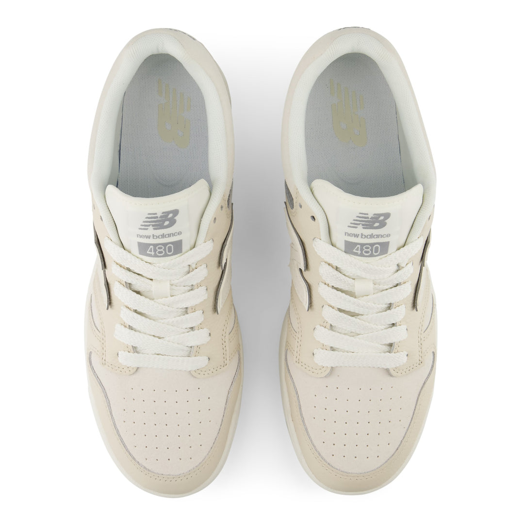 New Balance 480 Lifestyle Shoe in Linen/Sea Salt, top view