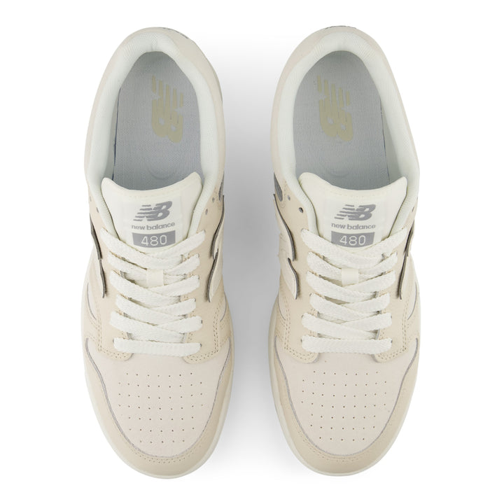 New Balance 480 Lifestyle Shoe in Linen/Sea Salt, top view