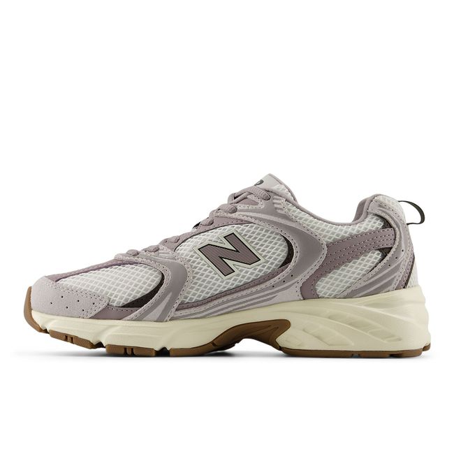 New Balance 530 sneaker in grey, medial profile.