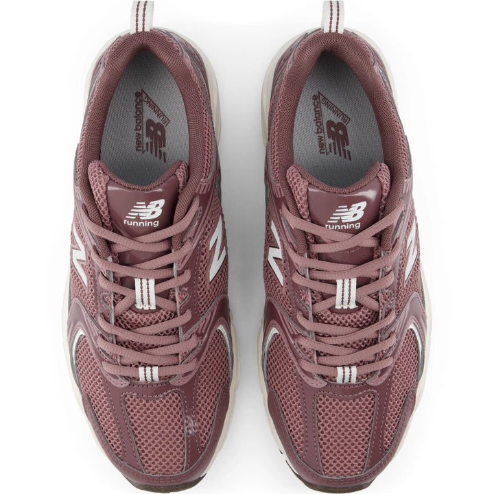 Top of New Balance Unisex 530 sneaker in Fast Track/Pebble
