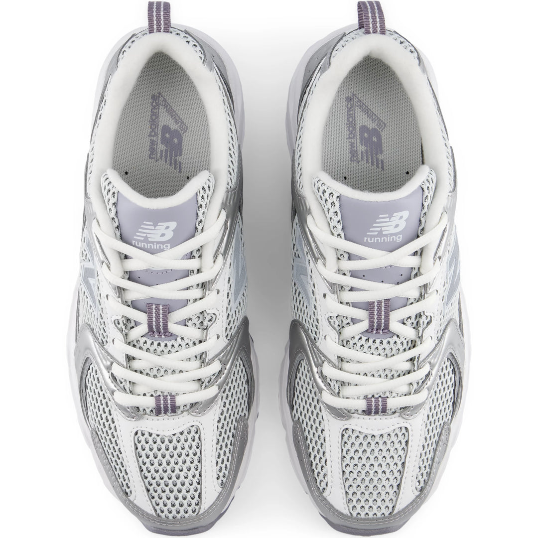 Top of New Balance Unisex 530 sneaker in Grey Matter
