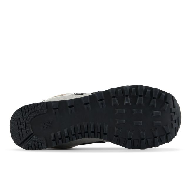 Outsole of the New Balance 574 showing the traction pattern