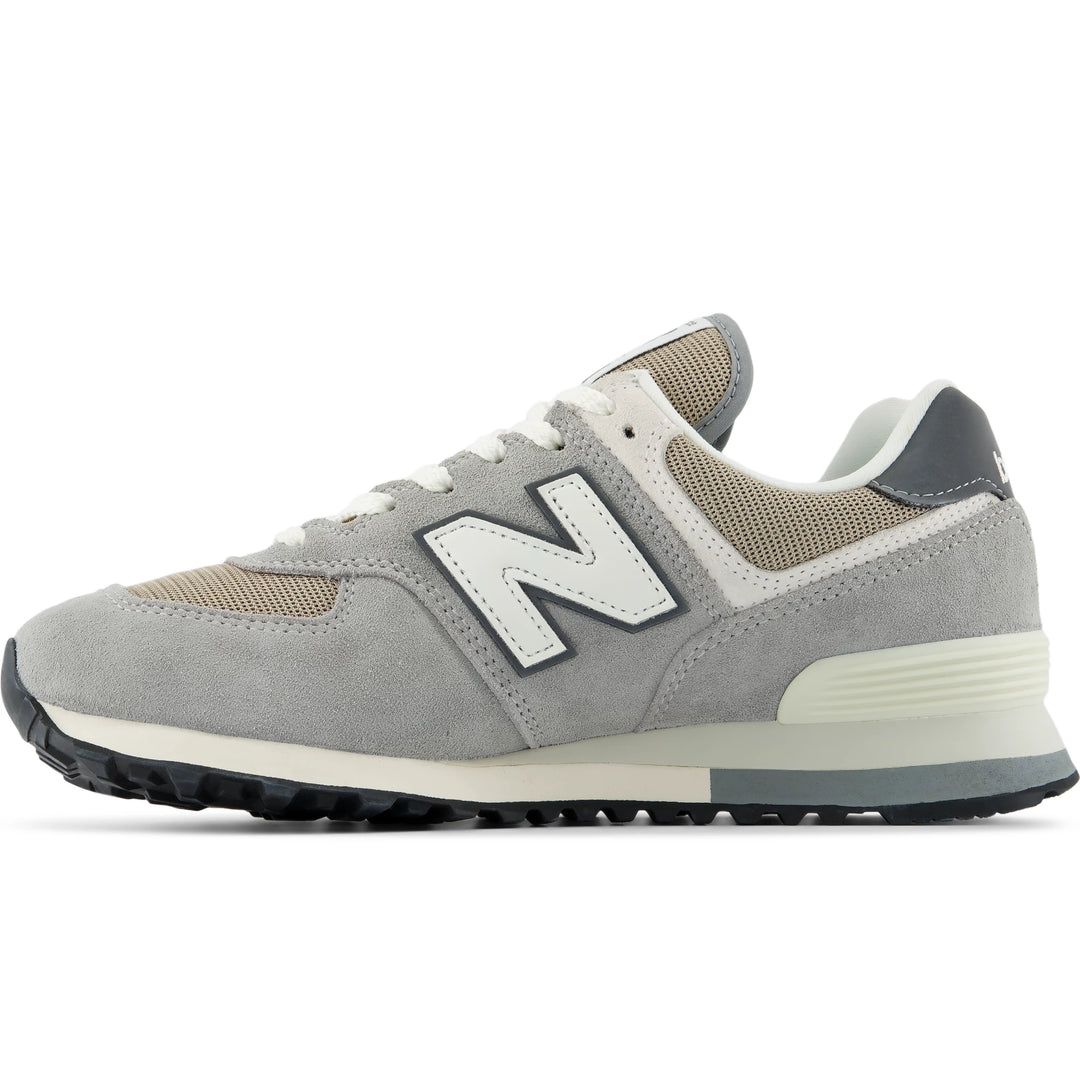 Inside of New Balance Unisex 574 sneaker in Castlerock/Stoneware