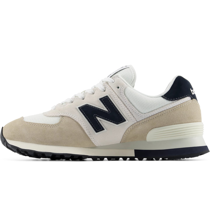 Inside of New Balance Unisex 574 sneaker in Sea Salt/Linen