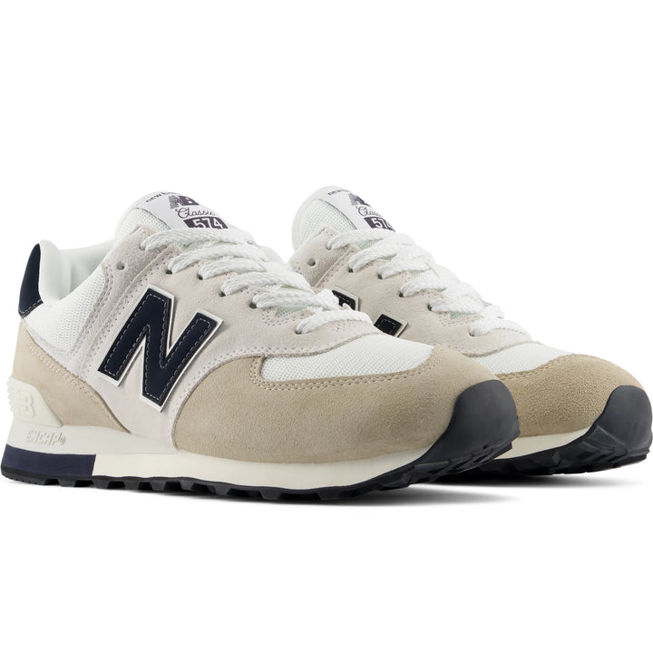 Pair of New Balance Unisex 574 sneakers in Sea Salt/Linen