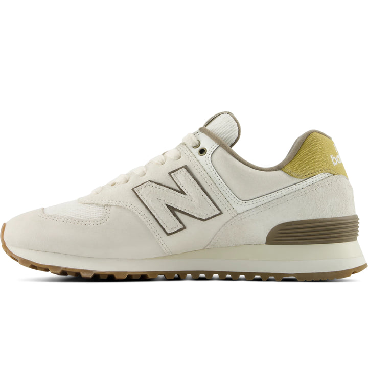 Inside of New Balance Unisex 574 sneaker in Dark Arctic Grey