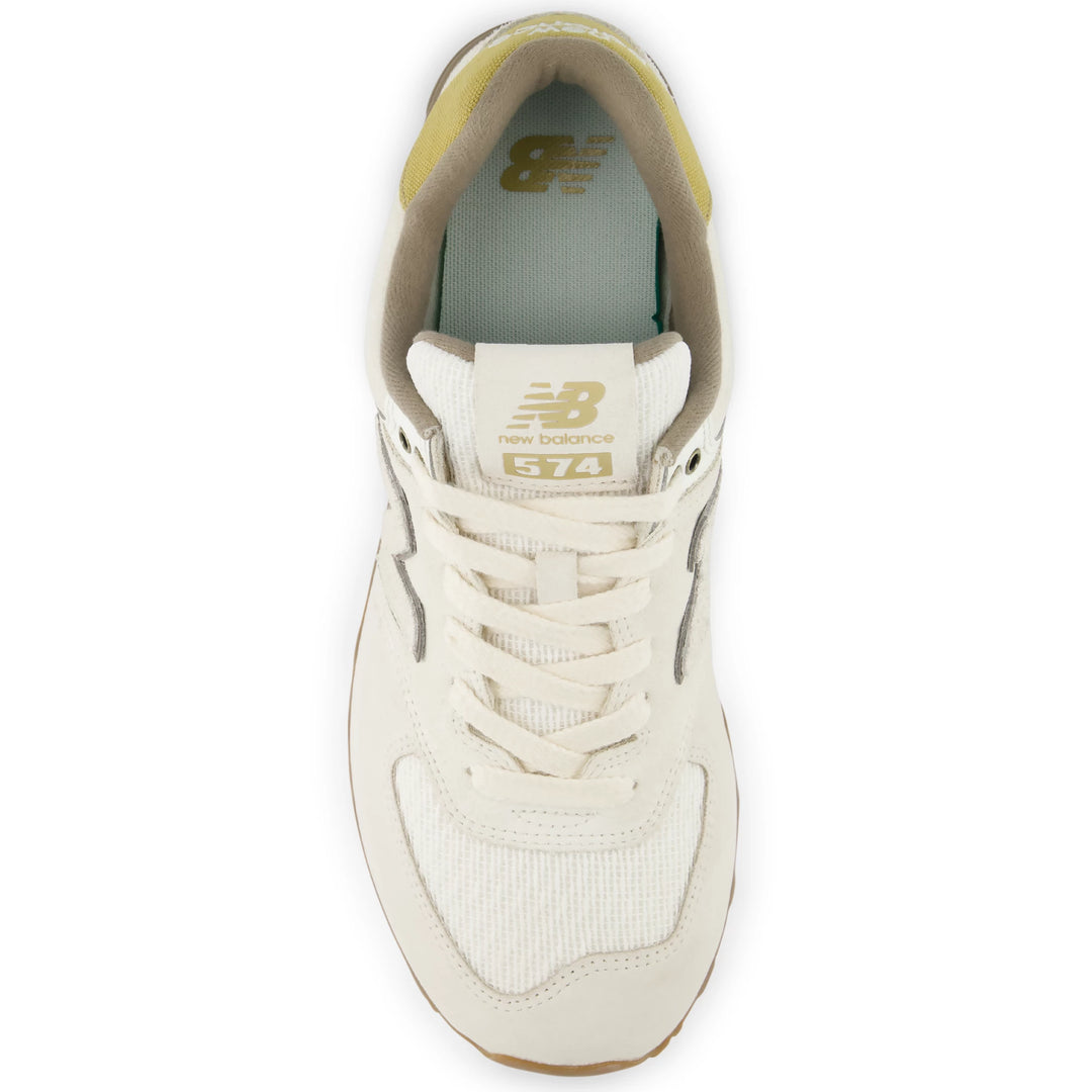 Top of New Balance Unisex 574 sneaker in Dark Arctic Grey