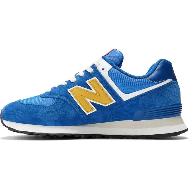 New Balance Unisex 574 Lifestyle Shoe Royal Blue/Gold U574HBG