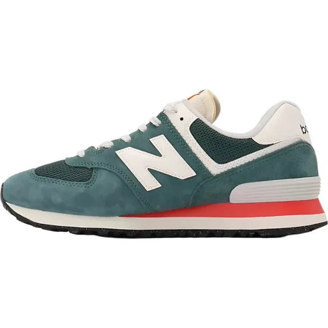 Medial side of New Balance Unisex 574 Lifestyle Shoe in new spruce green