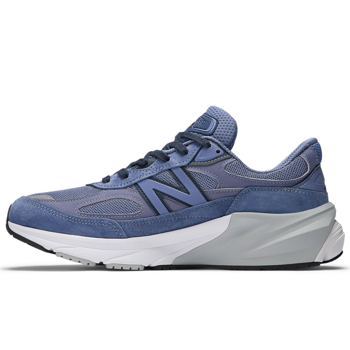 Inside of New Balance Unisex 990v6 sneaker in Purple/Navy