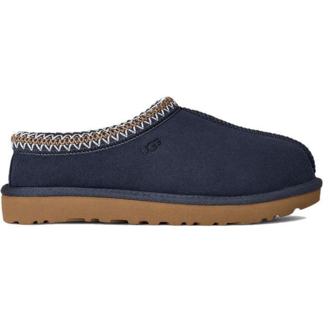Lateral side of UGG Women's Tasman II Slipper in Dark indigo navy