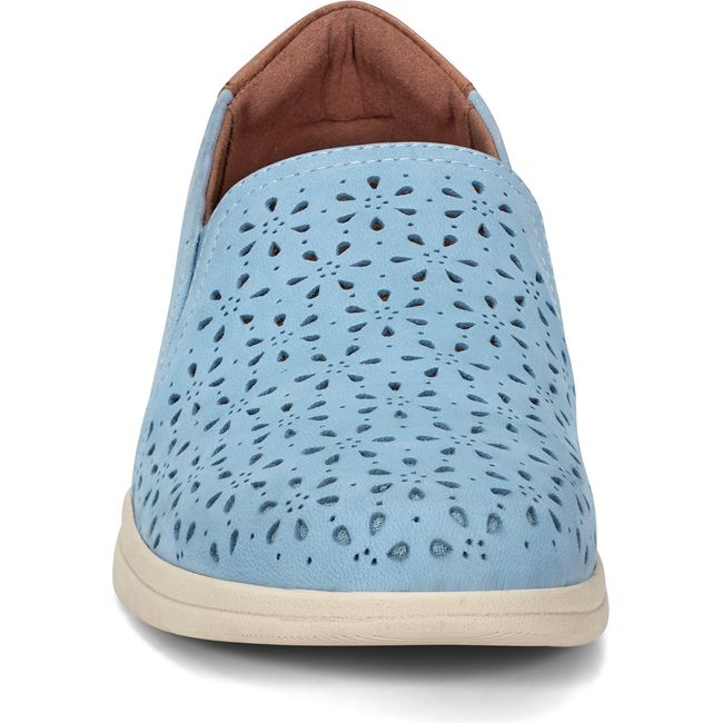 Front of Women's Cobb Hill Lenoir Slip On Shoe in Light Blue
