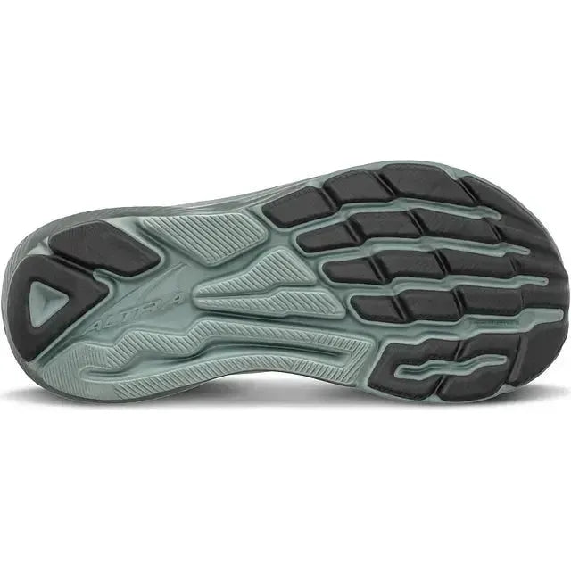 Teal sole of Altra Women’s AltraFWD Experience Running Shoe in White upper