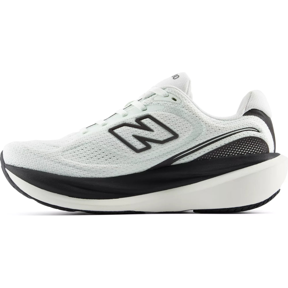 Medial profile of the New Balance 1080v15 in pale mint with a cream midsole